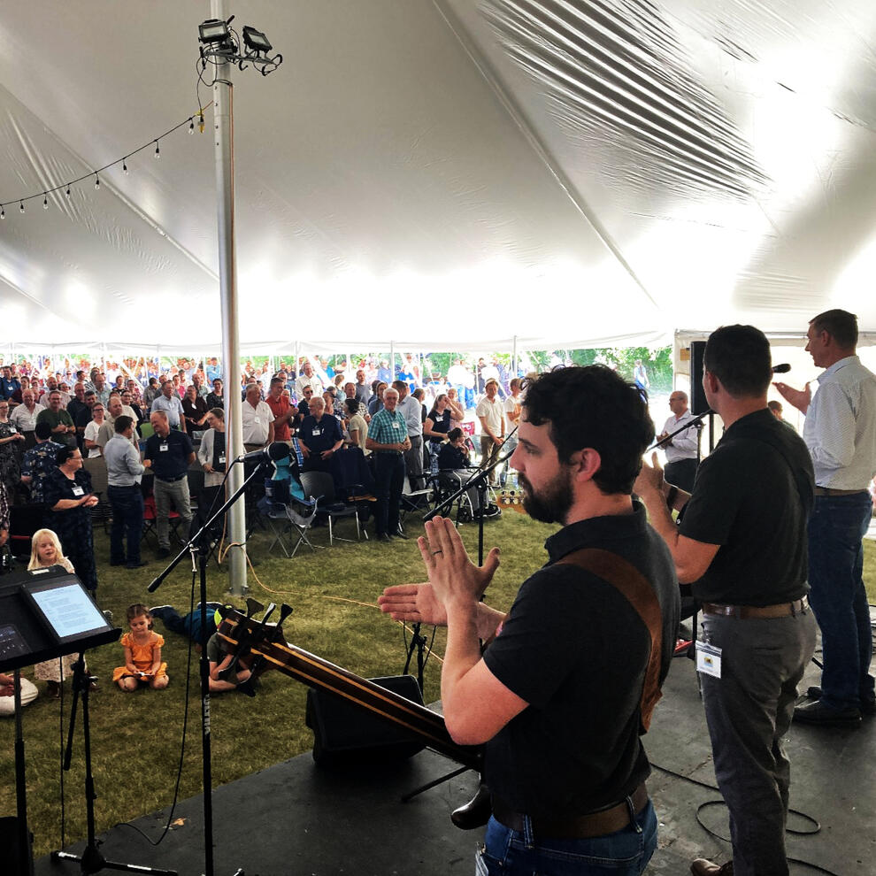 Stage view at a weekend program in southern Alberta Stage view at a weekend program in southern Alberta