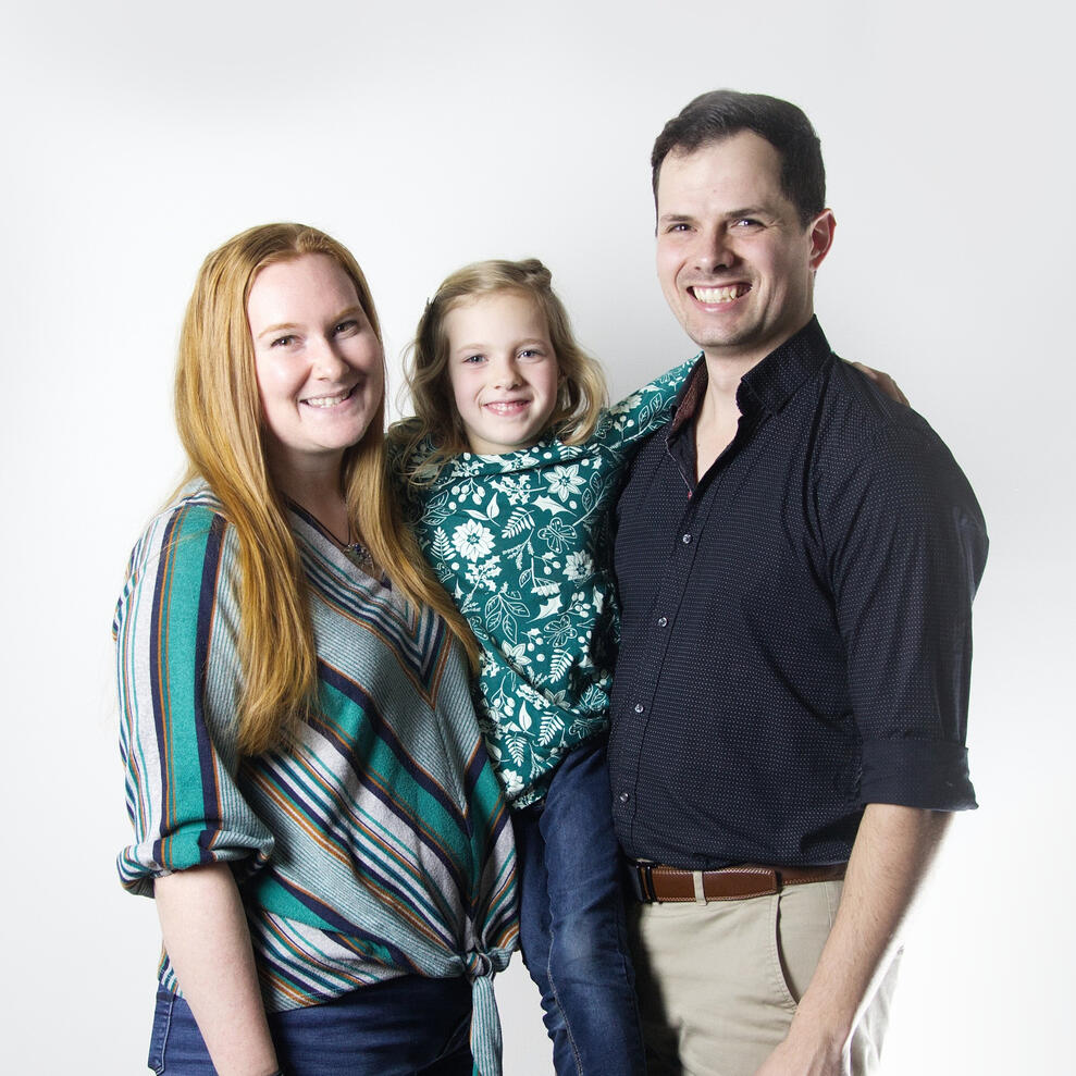 Me with my wife Teya and our daughter Soren