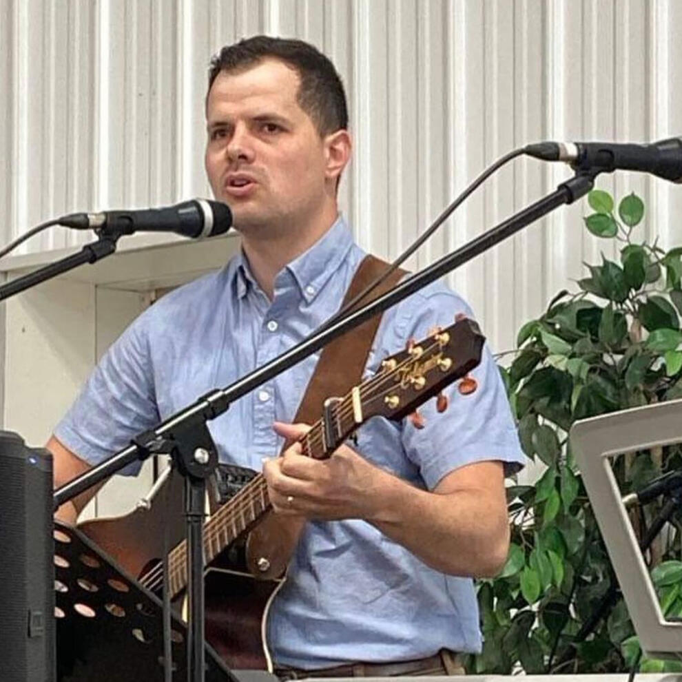 Performing at a weekend retreat in northern Alberta